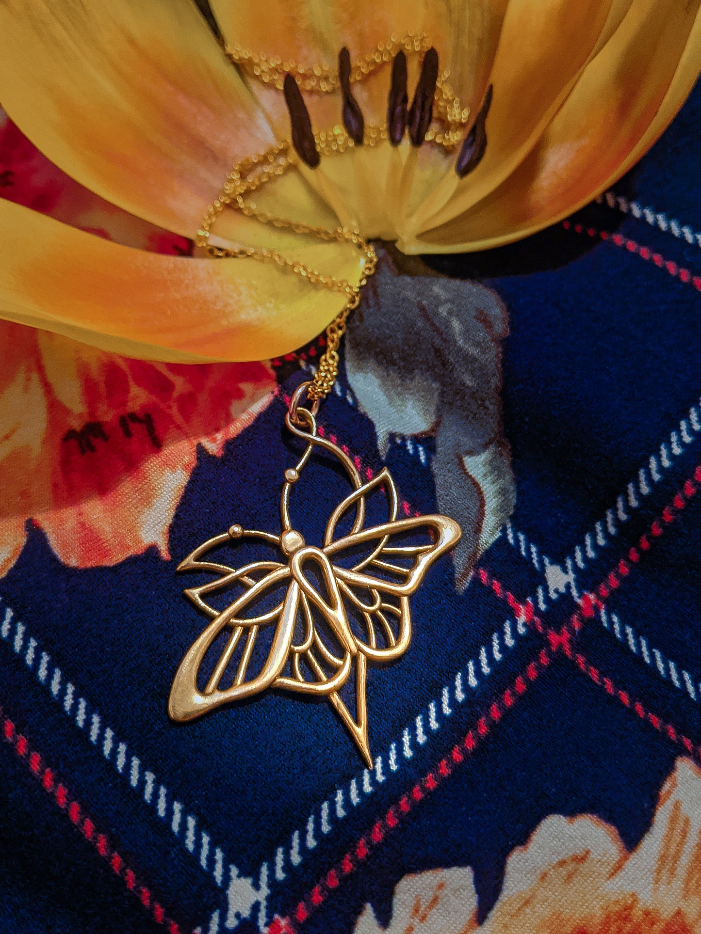Butterfly in Bloom Pendant